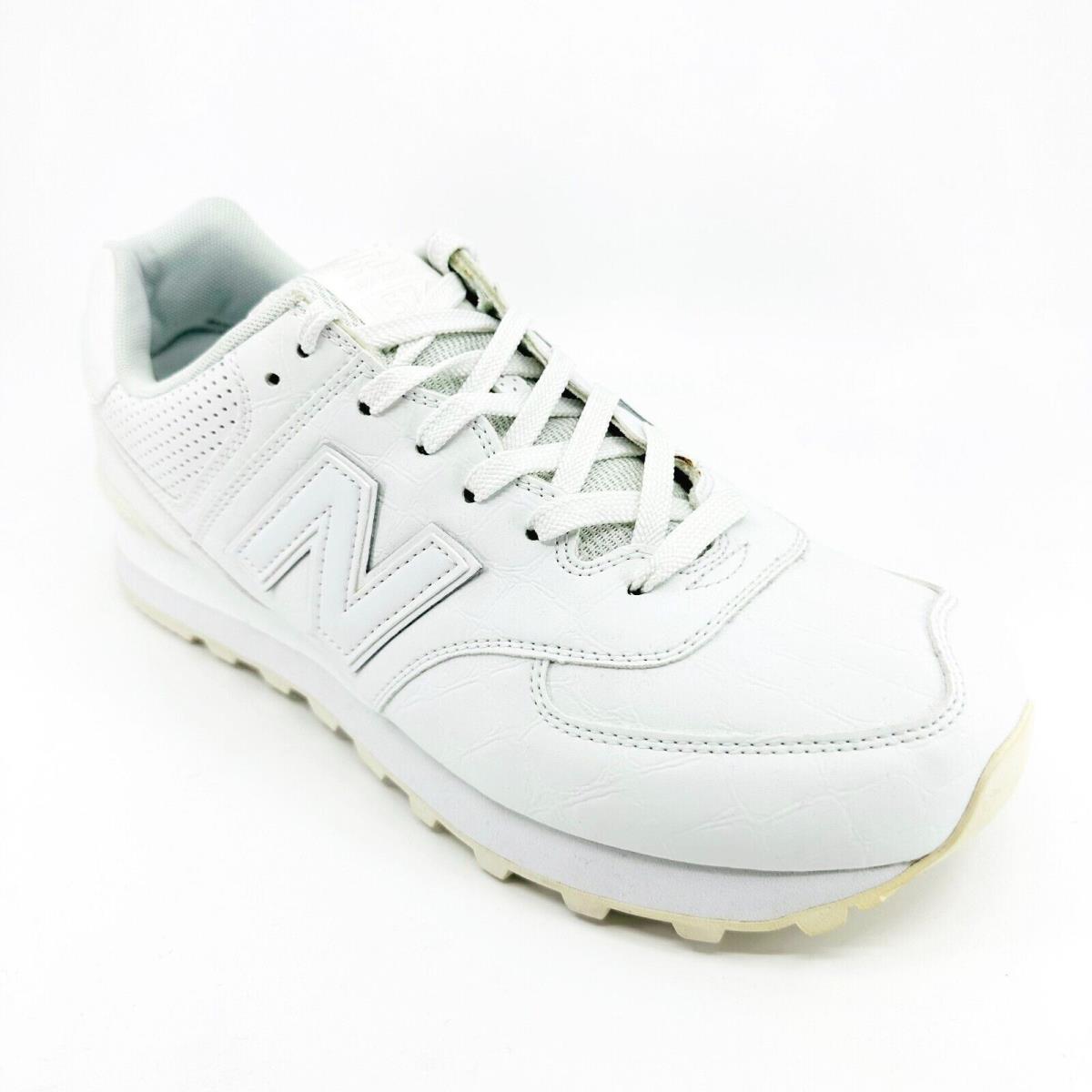 New Balance 574 Classics White Exotic Croc Leather Mens Sneakers ML574WEX