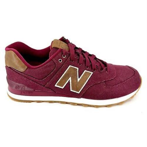 New Balance 574 Classics Beet Red Brown Mens Lifestyle Sneakers ML574TXD