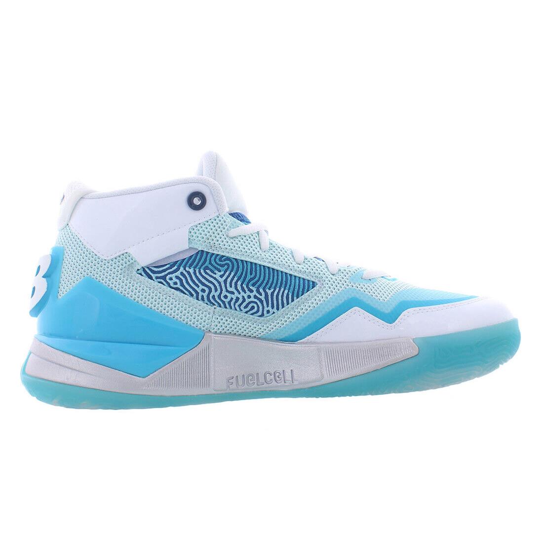 New Balance Kawhi Mens Shoes - White/Aqua, Full: White/Aqua