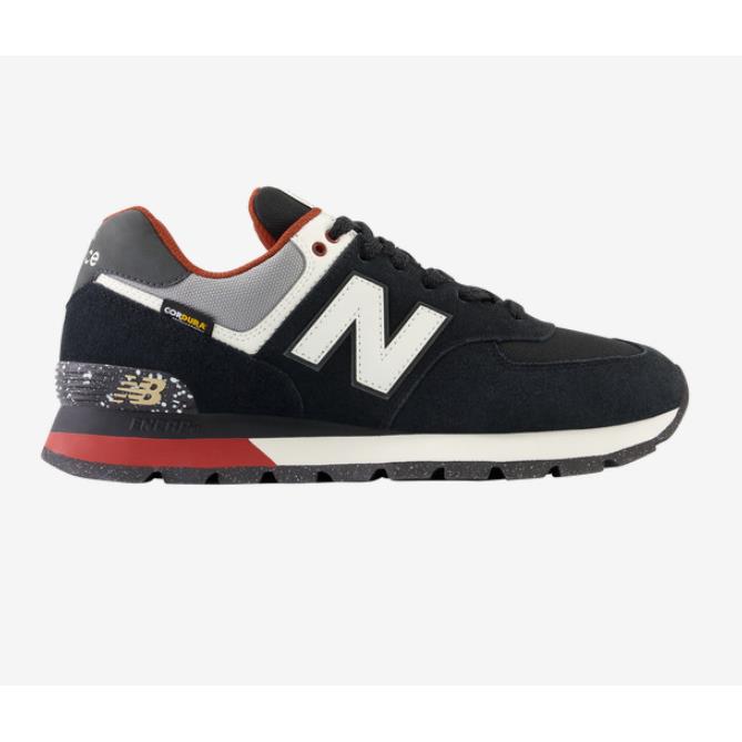 New Balance 574 Rugged Black White ML574DAT Men`s Size 7.5-13 Classic