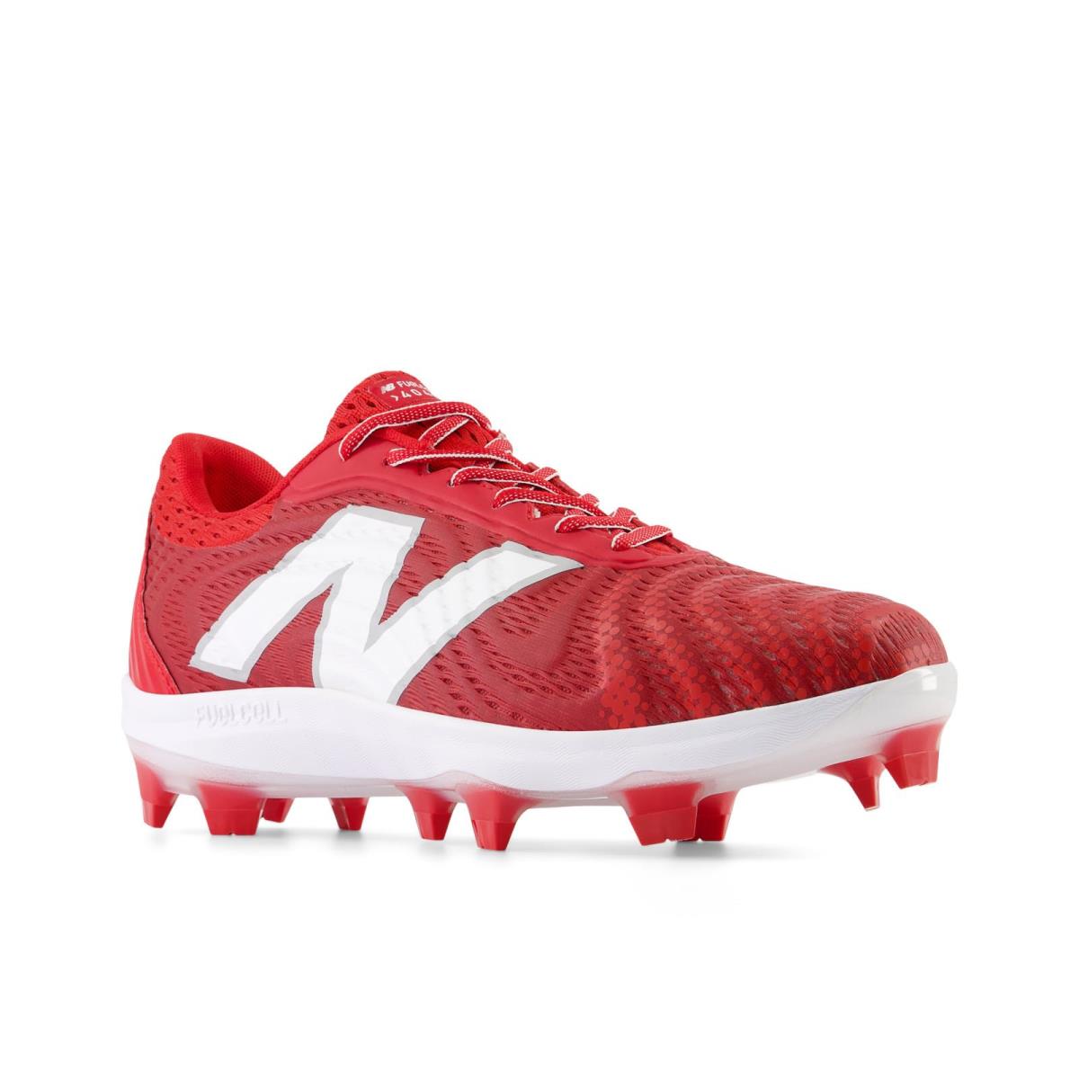 Man`s Sneakers Athletic Shoes New Balance Fuelcell 4040v7 Molded Team Red/Optic White
