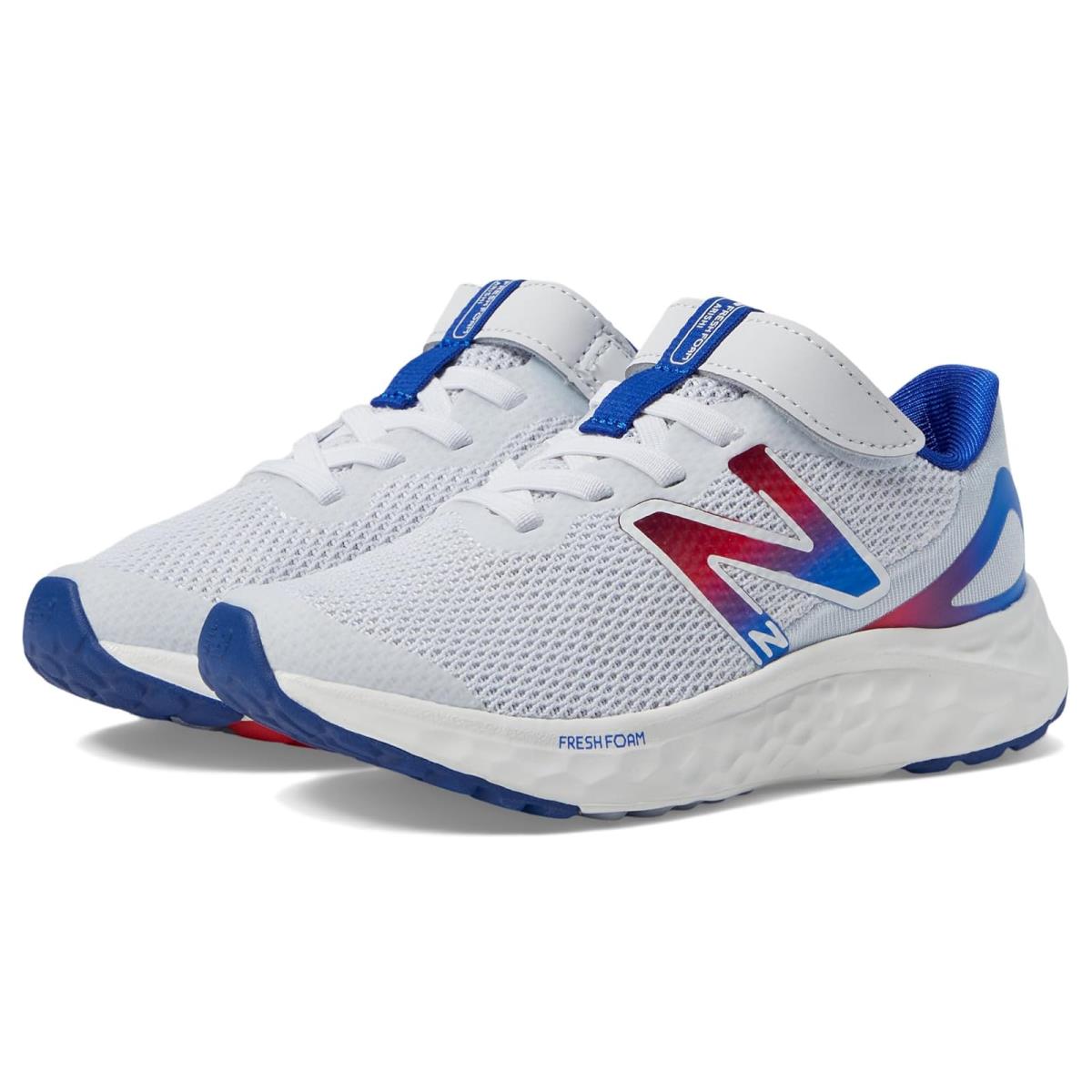 Boy`s Sneakers Athletic Shoes New Balance Kids Quartz Grey/Team Royal