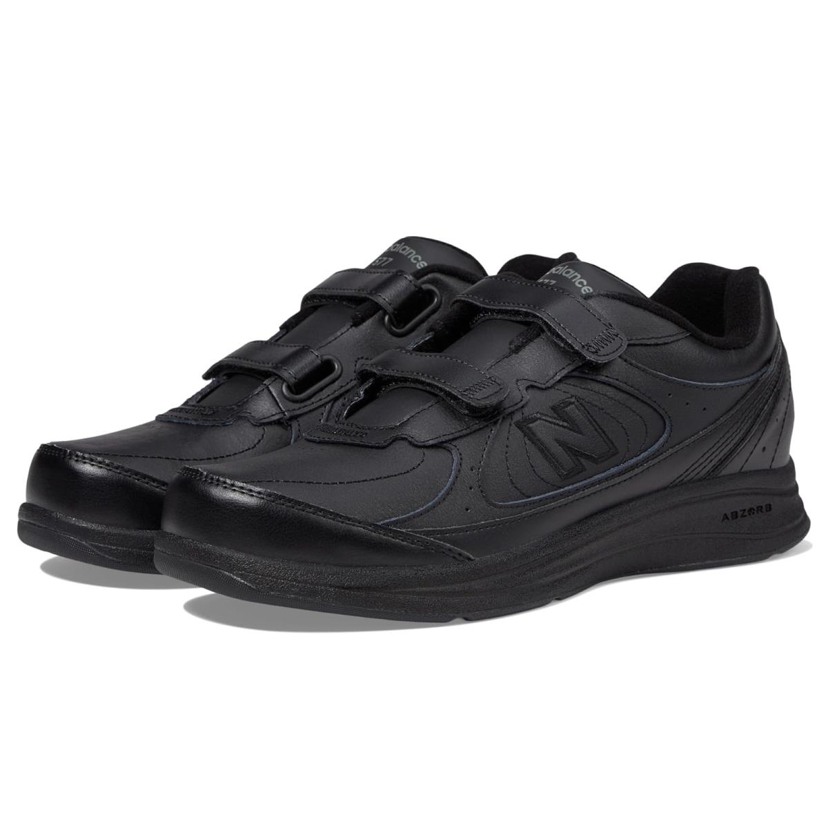 Man`s Sneakers Athletic Shoes New Balance Hook and Loop 577 Black