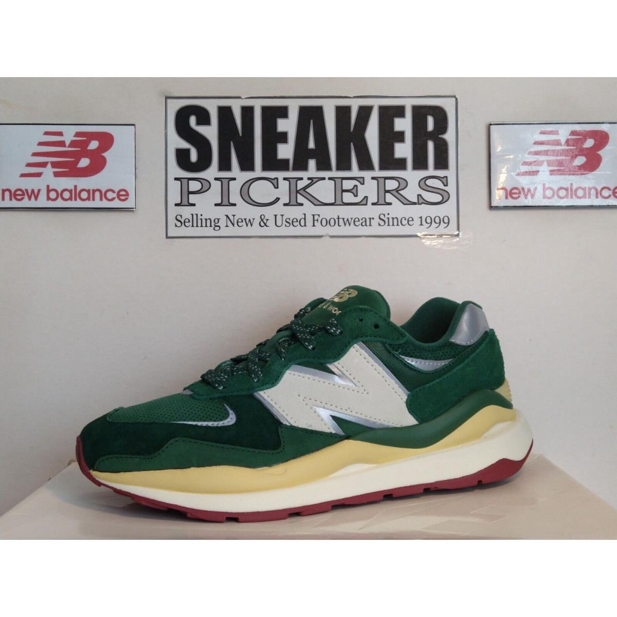 New Balance Men`s Bricks Wood x 57/40 - Size: 8 D - M5740BW - Green / White