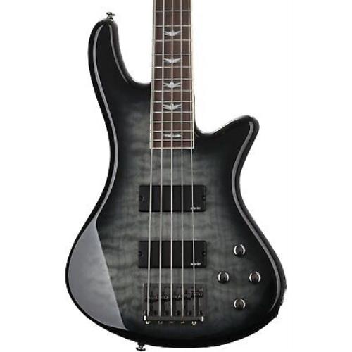 New Balance Schecter Stiletto Extreme 5 Bass Guitar - See-thru Black