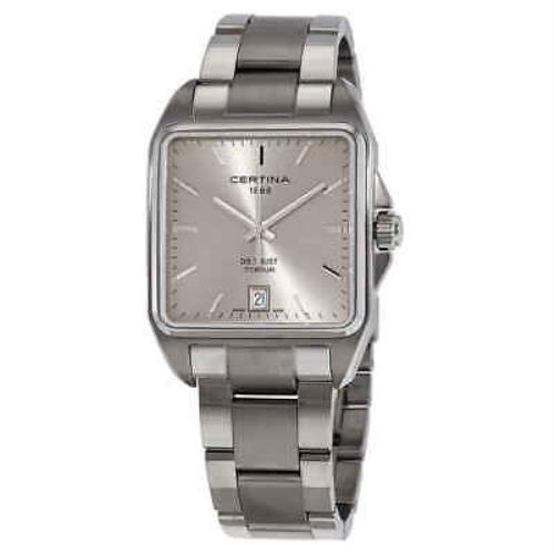 Certina DS Trust Titanium Ladies Quartz Watch C019.510.44.081.00 - Dial: Silver, Band: Grey, Bezel: Grey