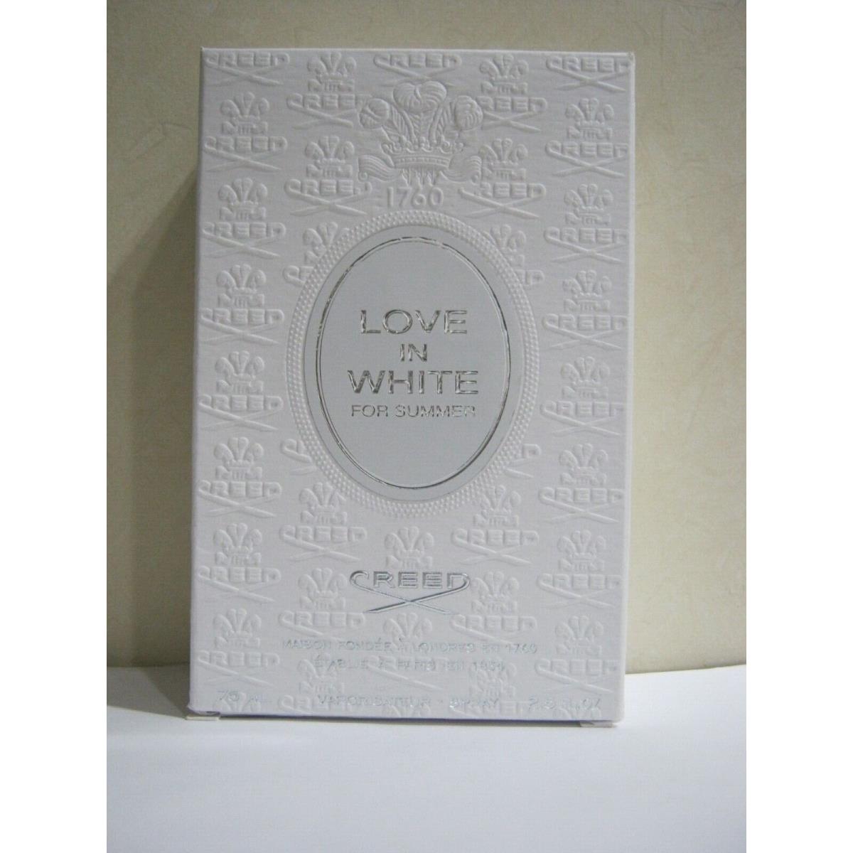 Creed Love in White For Summer - Eau De Parfum Spray - Women - 2.5 Oz./75 ml