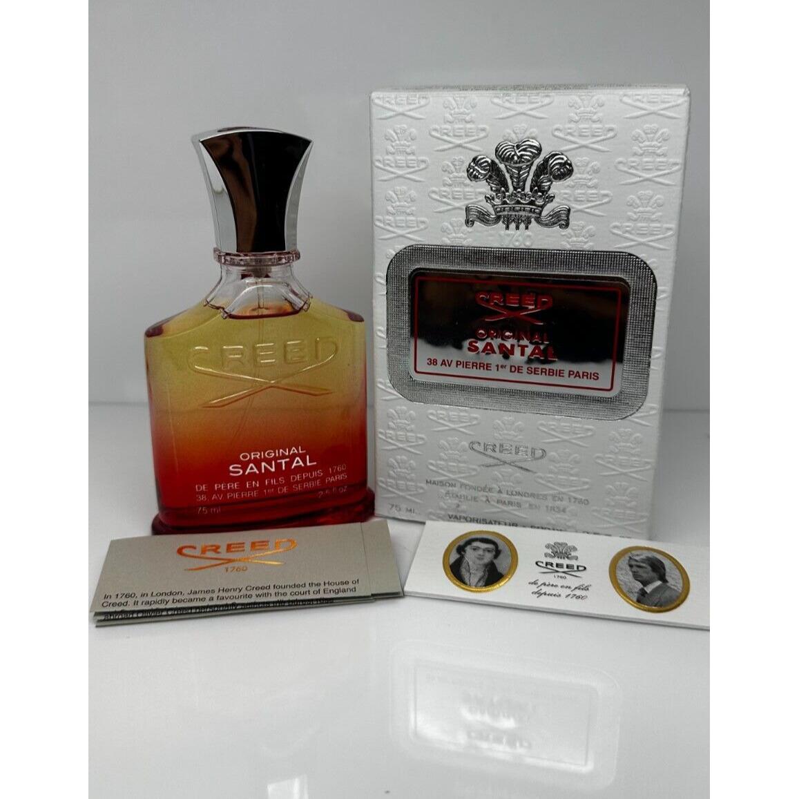 Creed Santal 2.5 Oz 75ml Eau de Parfum Spray For Men Lot: S4116G01