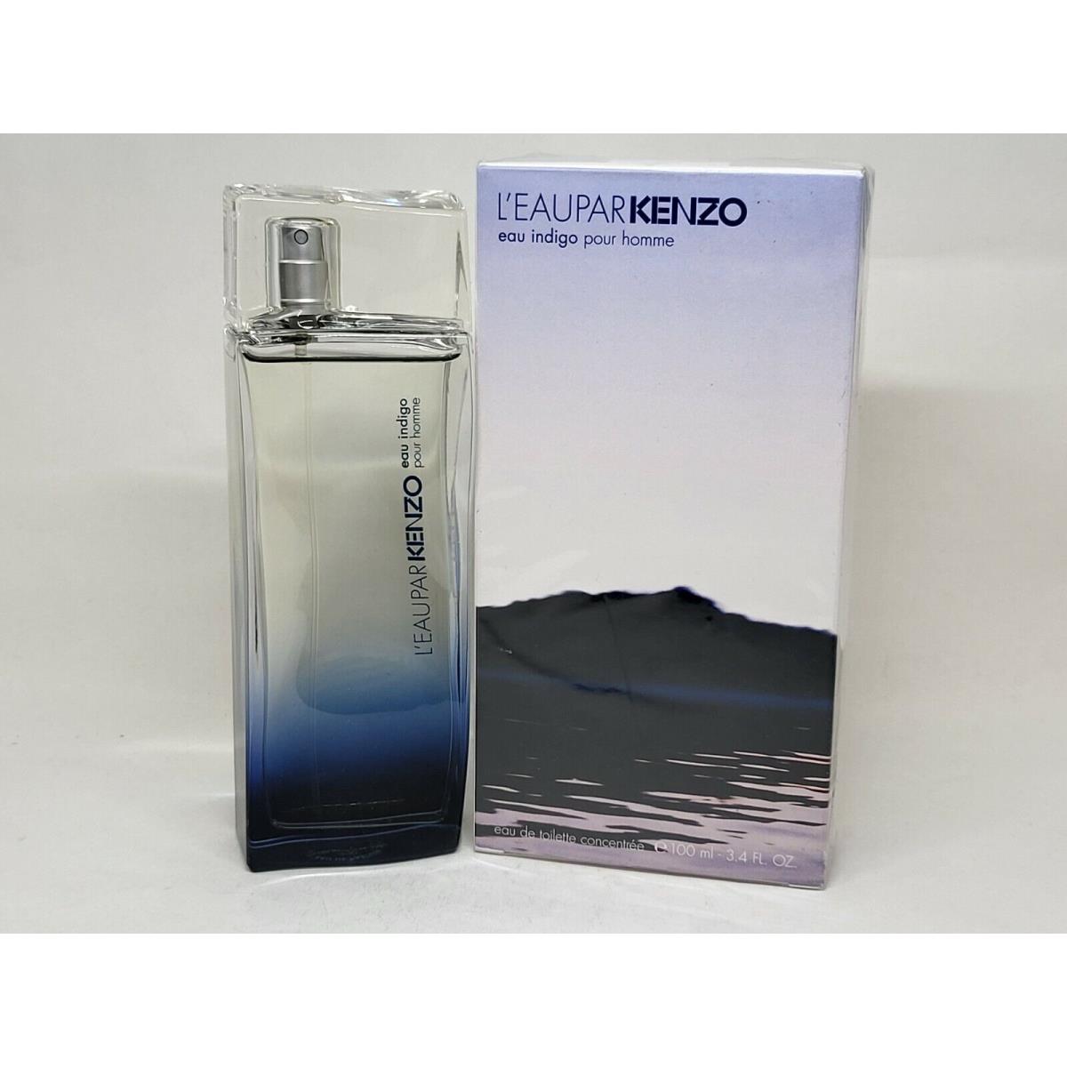 L`eau Par Kenzo Eau Indigo Pour Homme 3.4 oz Edt 100ml Concentree