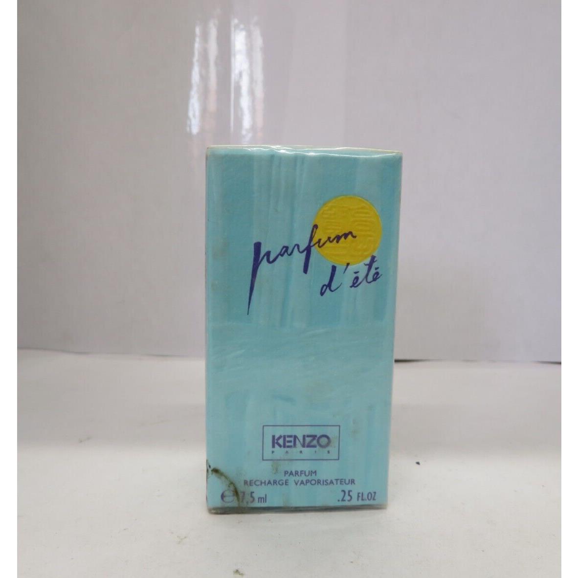 Vintage Kenzo Parfum d` Ete Mini Parfum Recharge Spray 0.25 oz/7.5 ml Nib/sealed