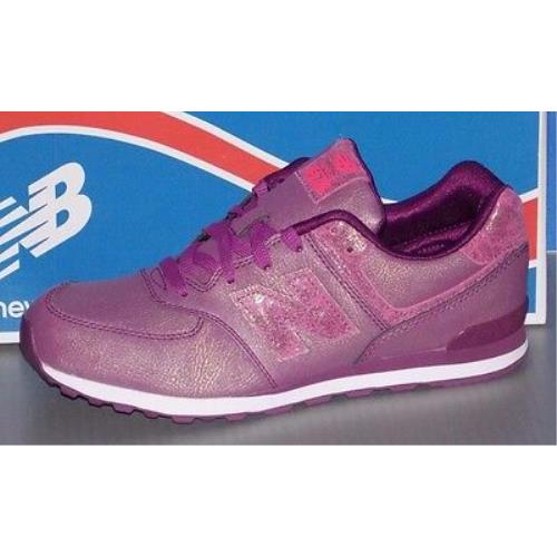 Girls New Balance KL 574 M7G in Colors Purple Size 5.5