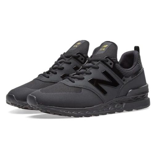 New Balance Women`s WS574BKG Made in England Triple Black Size 6.5