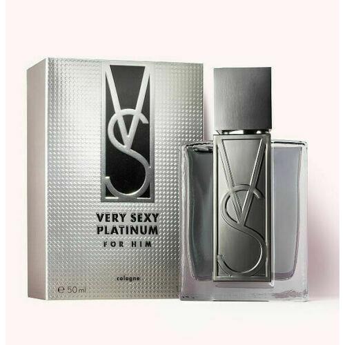 Victoria`s Secret Very Sexy Platinum For Him 1.7 oz / 50 ml Cologne Great Gift