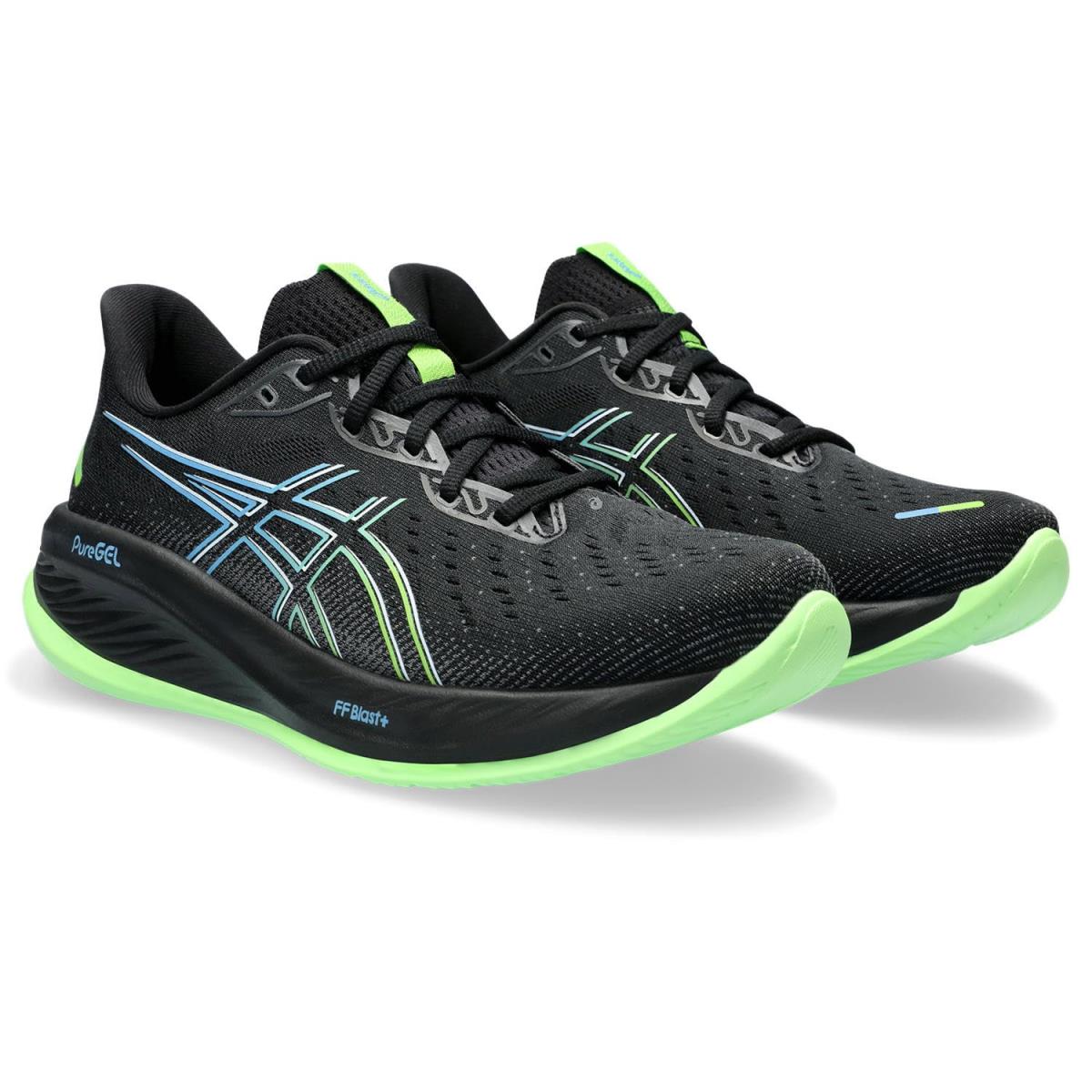 Man`s Sneakers Athletic Shoes Asics Gel-cumulus 26 Black/Electric Lime