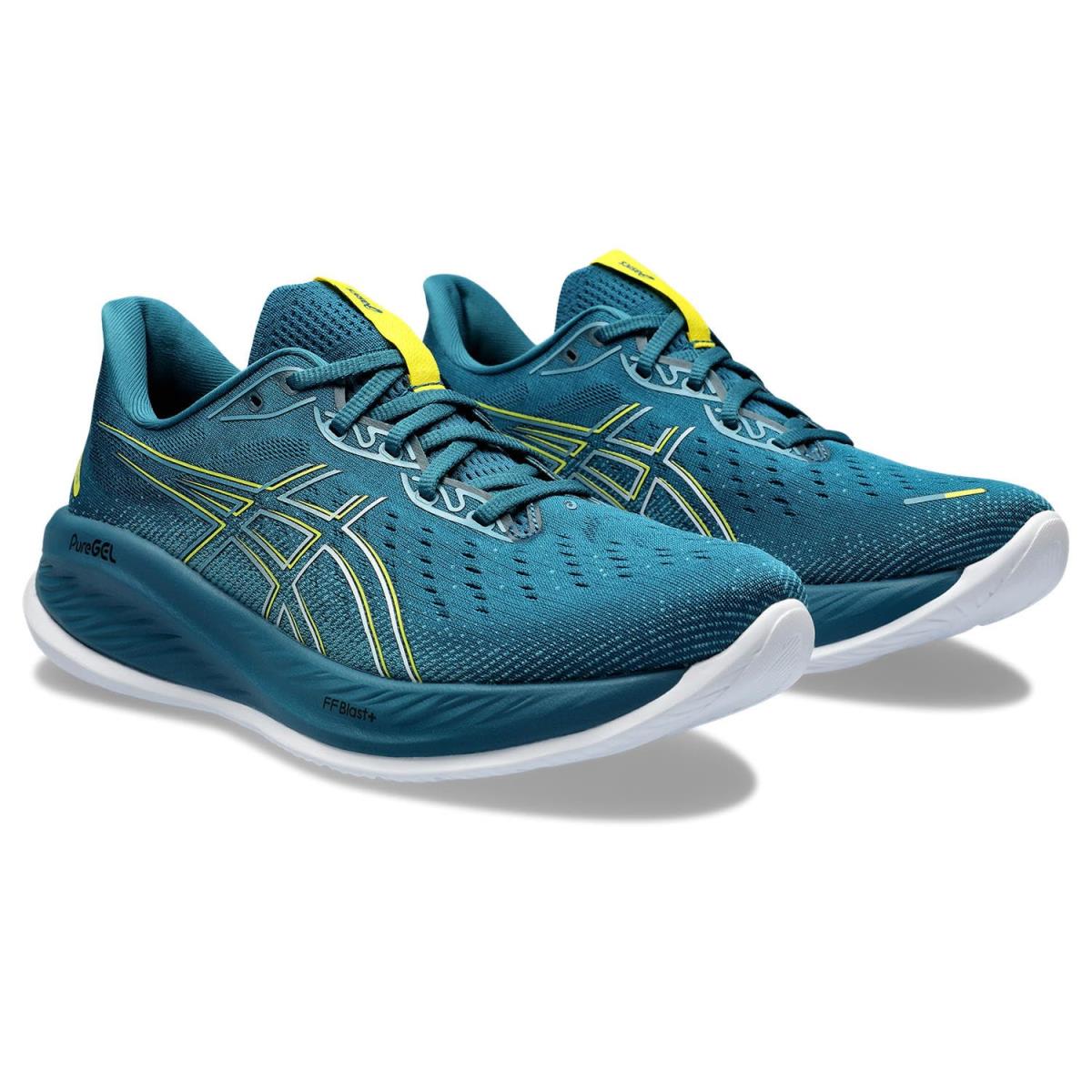 Man`s Sneakers Athletic Shoes Asics Gel-cumulus 26 Evening Teal/Bright Yellow