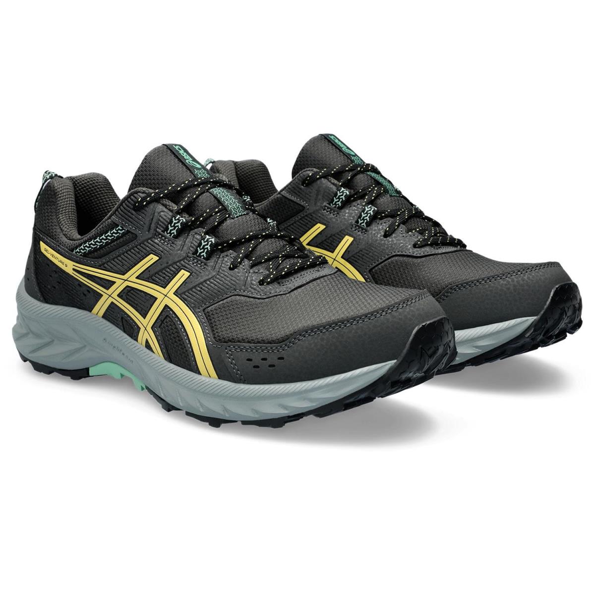 Man`s Sneakers Athletic Shoes Asics Gel-venture 9 Graphite Grey/Faded Yellow