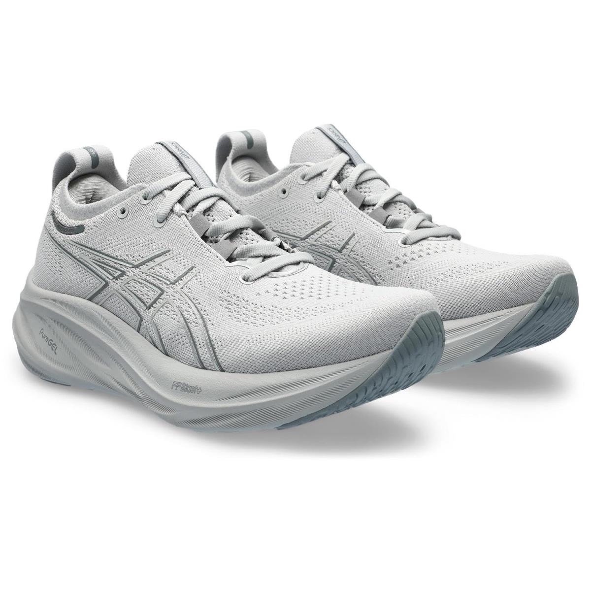 Man`s Sneakers Athletic Shoes Asics Gel-nimbus 26 Concrete/Pure Silver