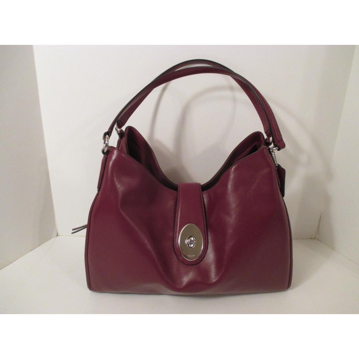 Coach Carlyle Smooth Leather Burgundy Handbag Shoulder Bag Purse F56648 - Coach  bag - 889532523474 | Fash Brands