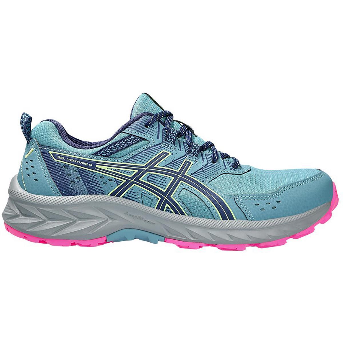 Asics Womens Gel-venture 9 Gym Athletic and Training Shoes Sneakers Bhfo 6559 Gris Blue/Deep Ocean