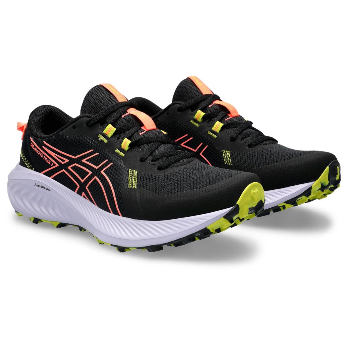 Woman`s Sneakers Athletic Shoes Asics Gel-excite Trail 2 Black/Sun Coral