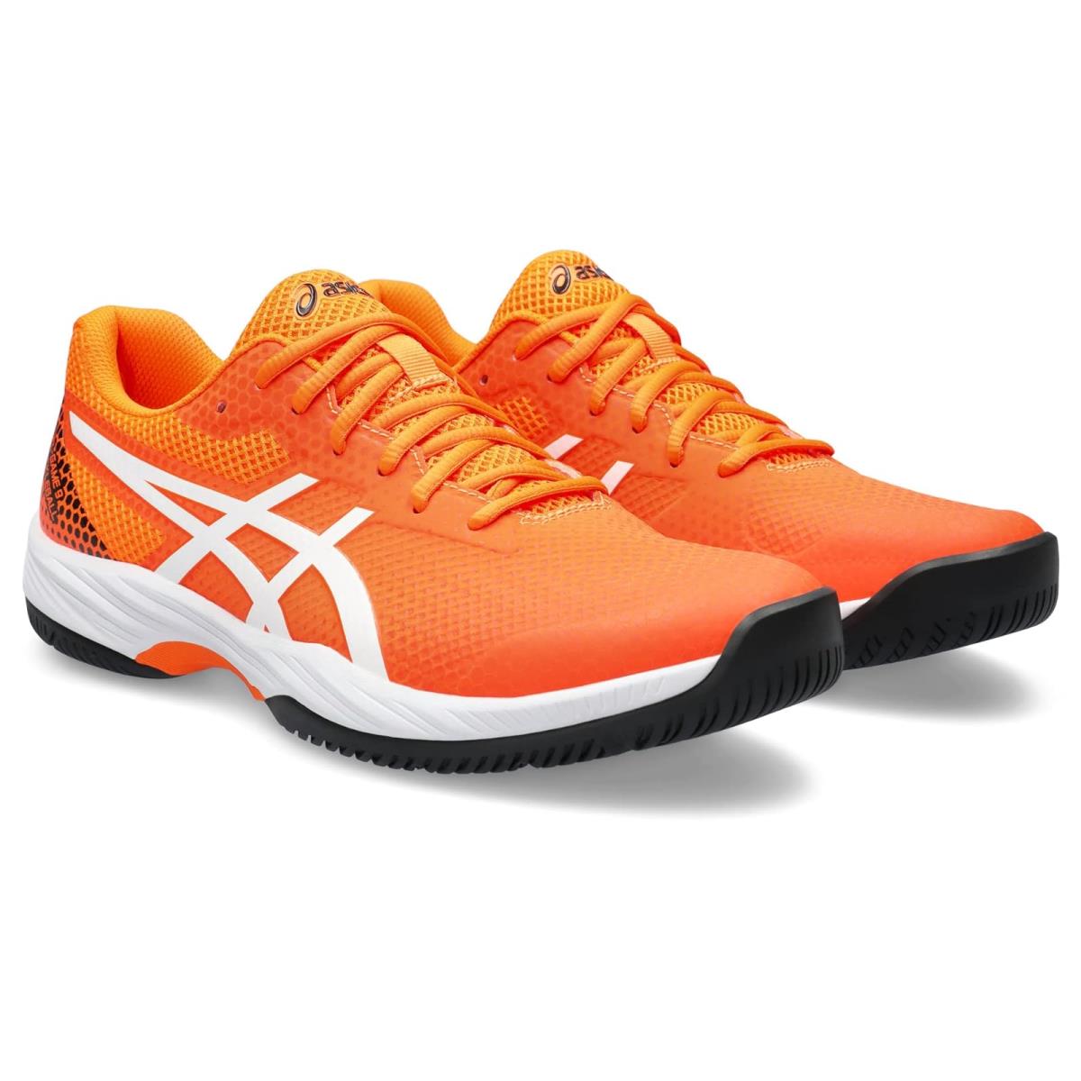 Man`s Sneakers Athletic Shoes Asics Gel-game 9 Pickleball Shocking Orange/White