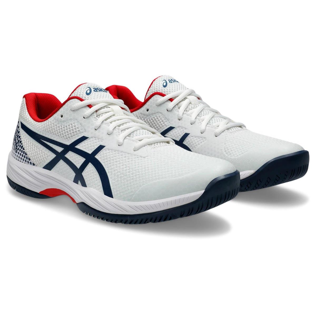 Man`s Sneakers Athletic Shoes Asics Gel-game 9 Pickleball White/Night Sky