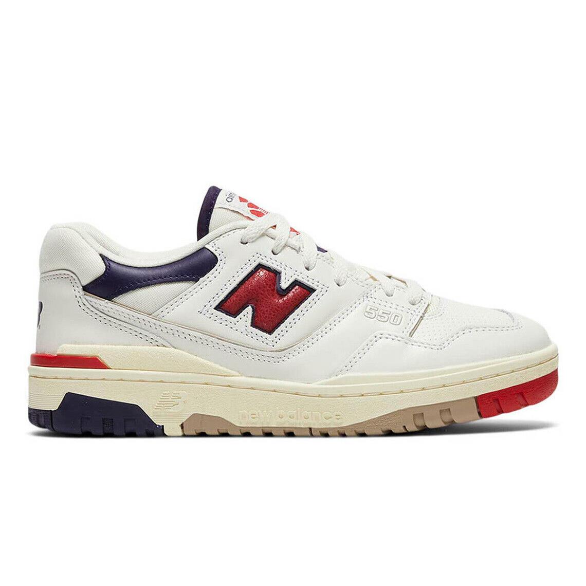 Aim Leon Dore x New Balance 550 White Navy Red BB550A3 US Mens Size 8.5