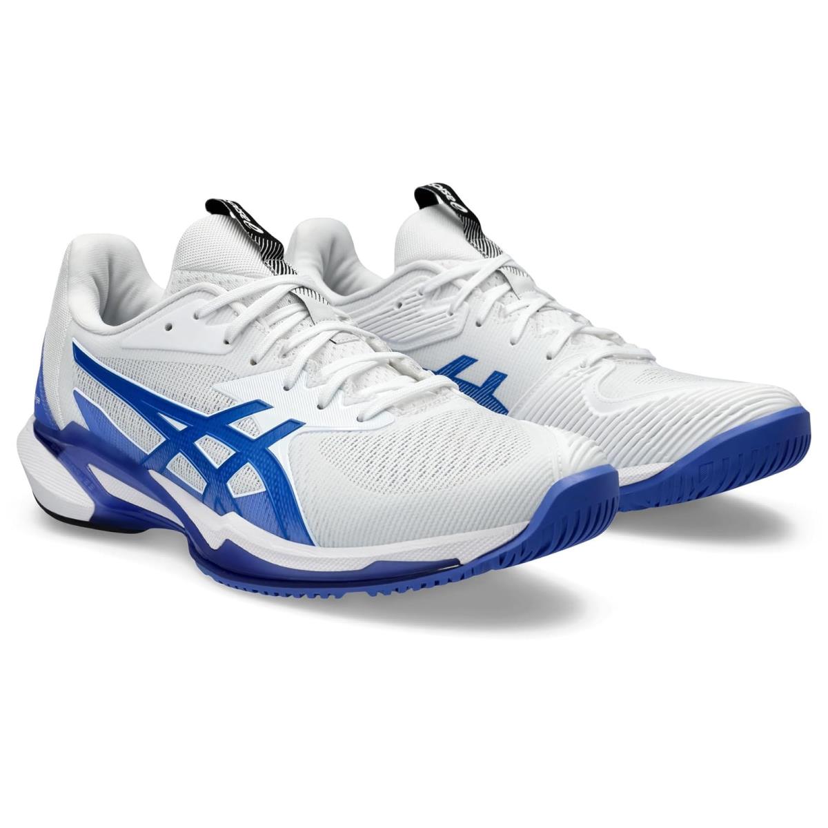 Man`s Sneakers Athletic Shoes Asics Solution Speed FF 3 Tennis Shoe White/Tuna Blue