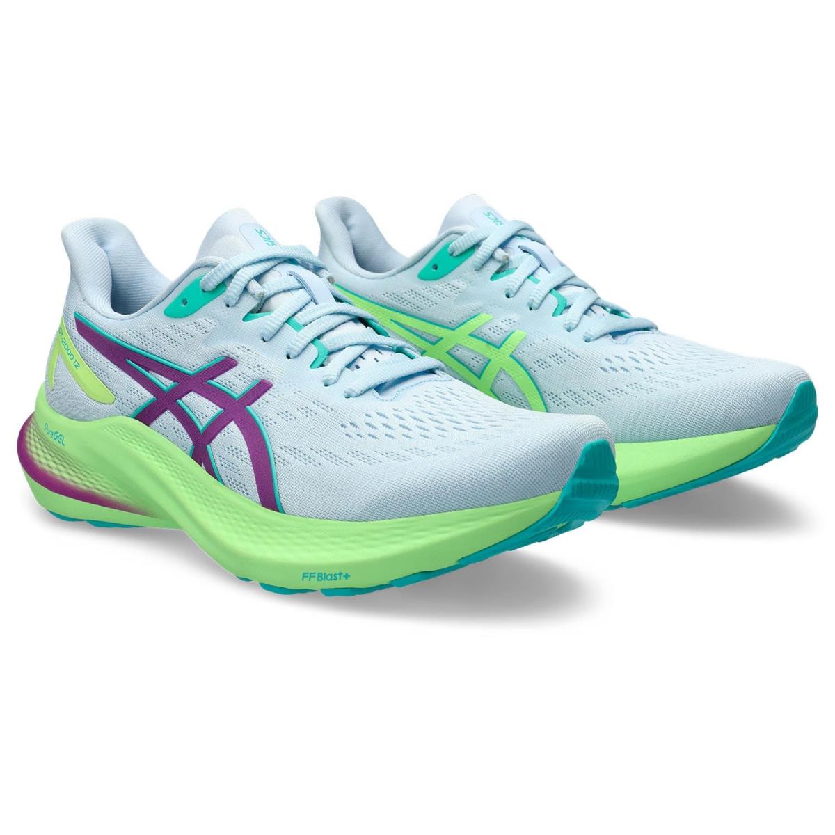 Woman`s Sneakers Athletic Shoes Asics GT-2000 12 Lite-show Lite-Show/Illuminate Green