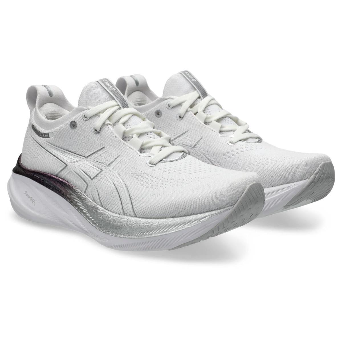 Woman`s Sneakers Athletic Shoes Asics Gel-nimbus 26 Platinum