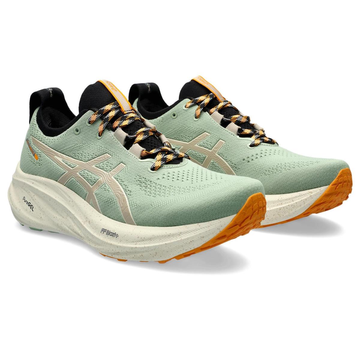 Man`s Sneakers Athletic Shoes Asics Gel-nimbus 26 Trail - Nature Bathing/Fellow Yellow