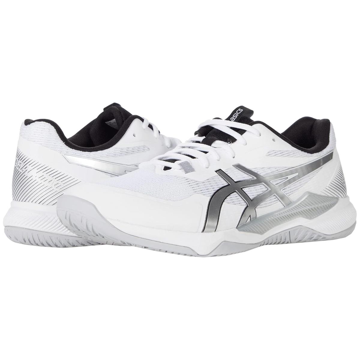 Man`s Sneakers Athletic Shoes Asics Gel-tactic Volleyball Shoe White/Pure Silver