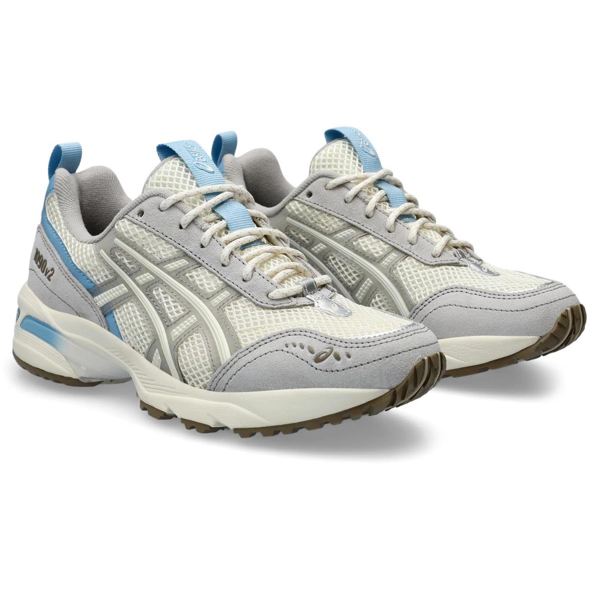 Woman`s Sneakers Athletic Shoes Asics Sportstyle GEL-1090V2 Cream/Cement Grey