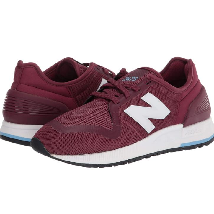 New Balance Womens 247 V3 Sneaker Light Burgundy/team Carolina 5 M US