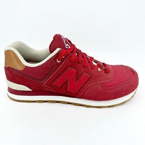 New Balance 574 Classics Collegiate Crimson Red Mens Size 10 Sneakers ML574NEC