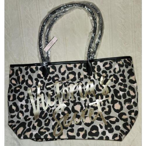 Victoria`s Secret Animal Print Leopard Pink Weekender Tote Shoulder Bag 2017