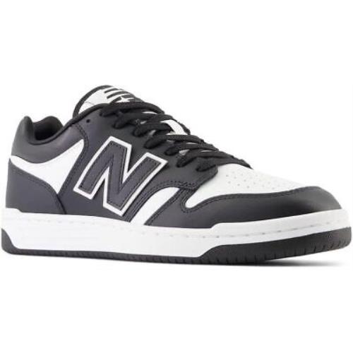 New Balance BB480LBA: Unisex-adult BB480 V1 Court Sneaker White/black