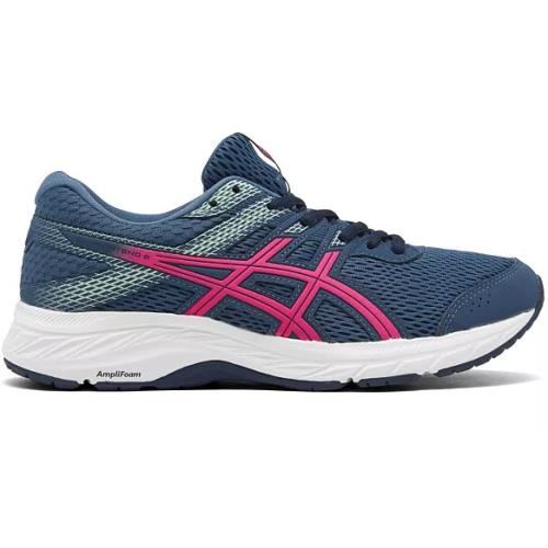 Asics Womens Grand Shark Blue Gel-contend 6 Running Sneakers Size 7.5 N1276