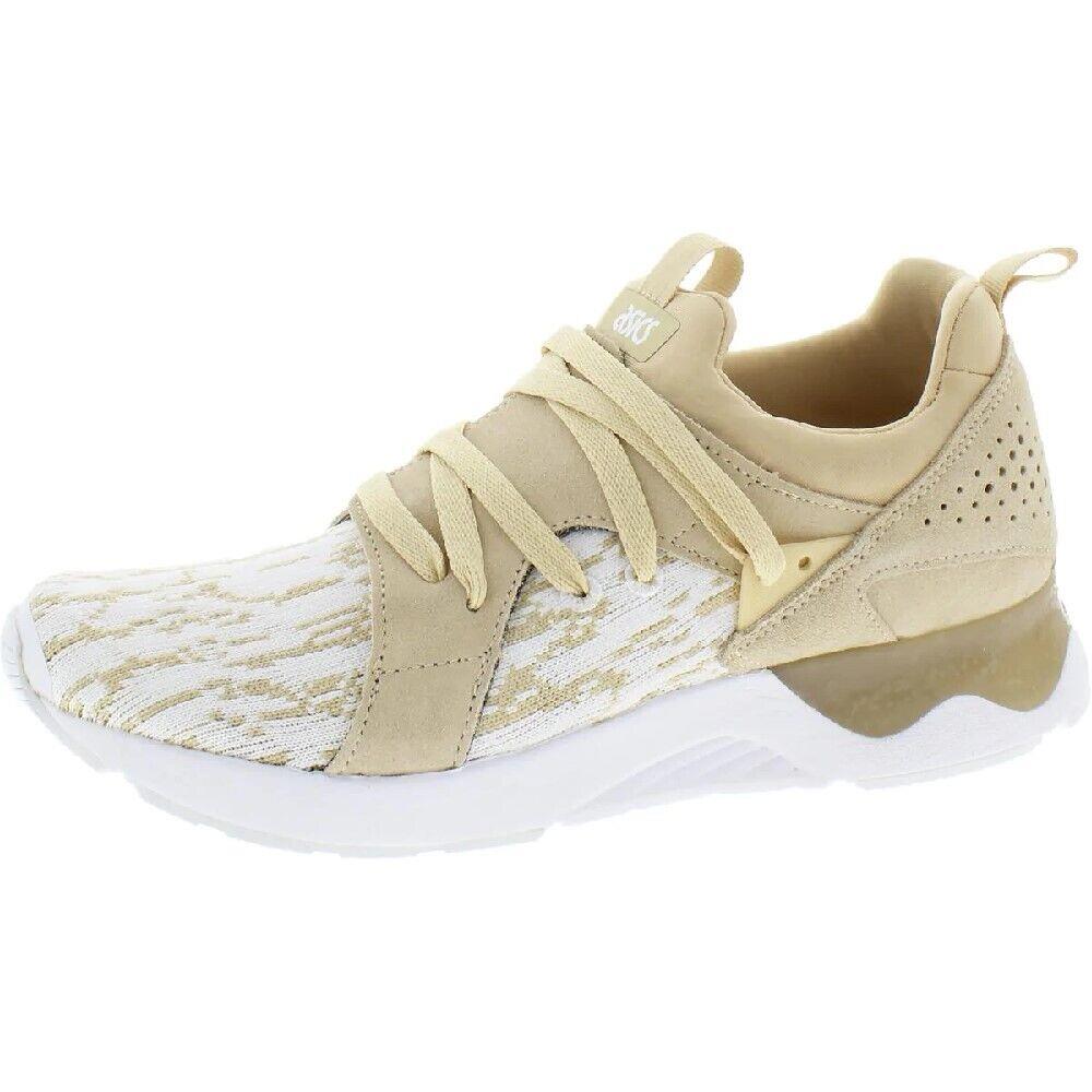 Asics Tiger Men`s Gel-lyte V Sanze Suede Fitness Sneakers Size 11.5 - White/Marzipan