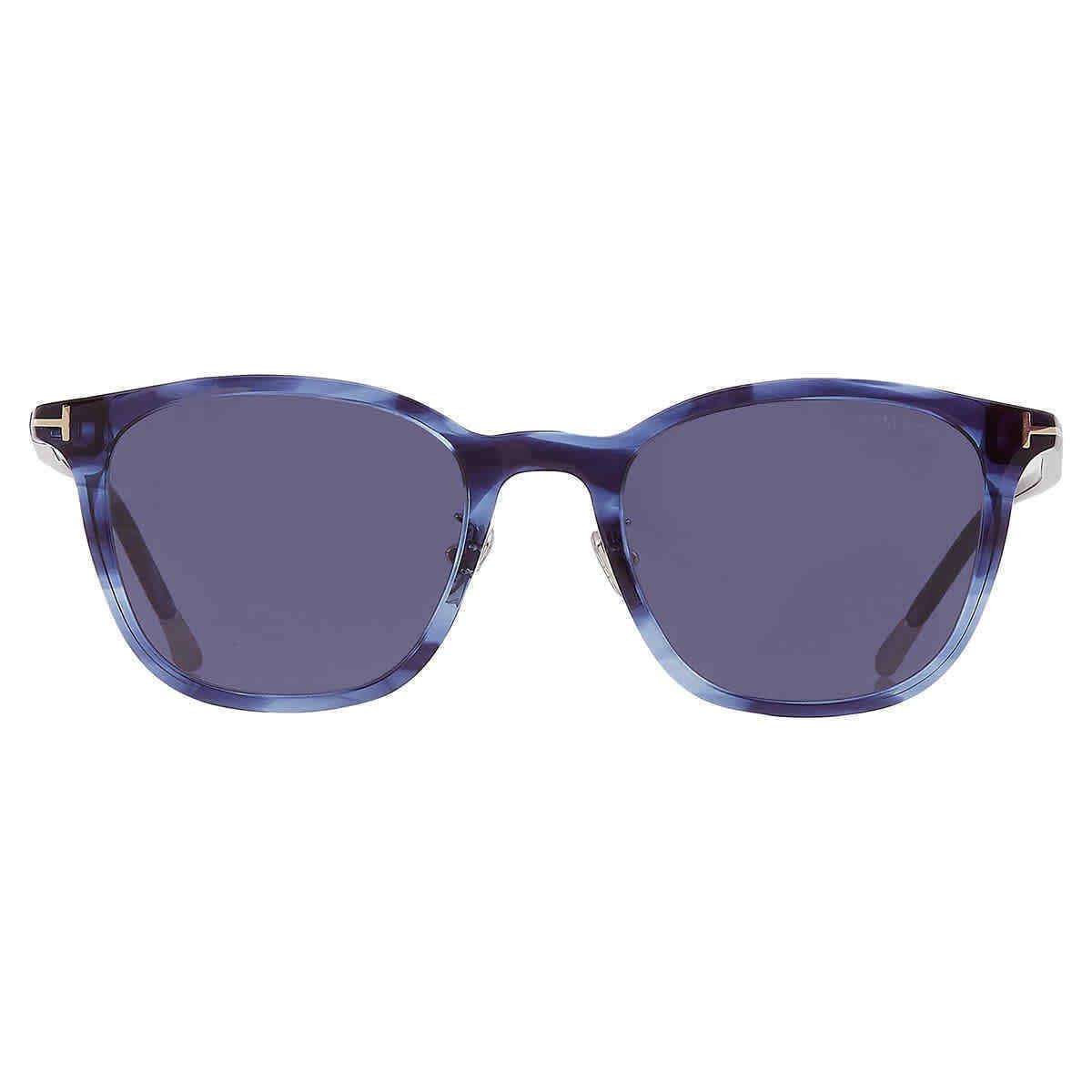 Tom Ford Blue Square Men`s Sunglasses FT0956-D 90V 52 FT0956-D 90V 52