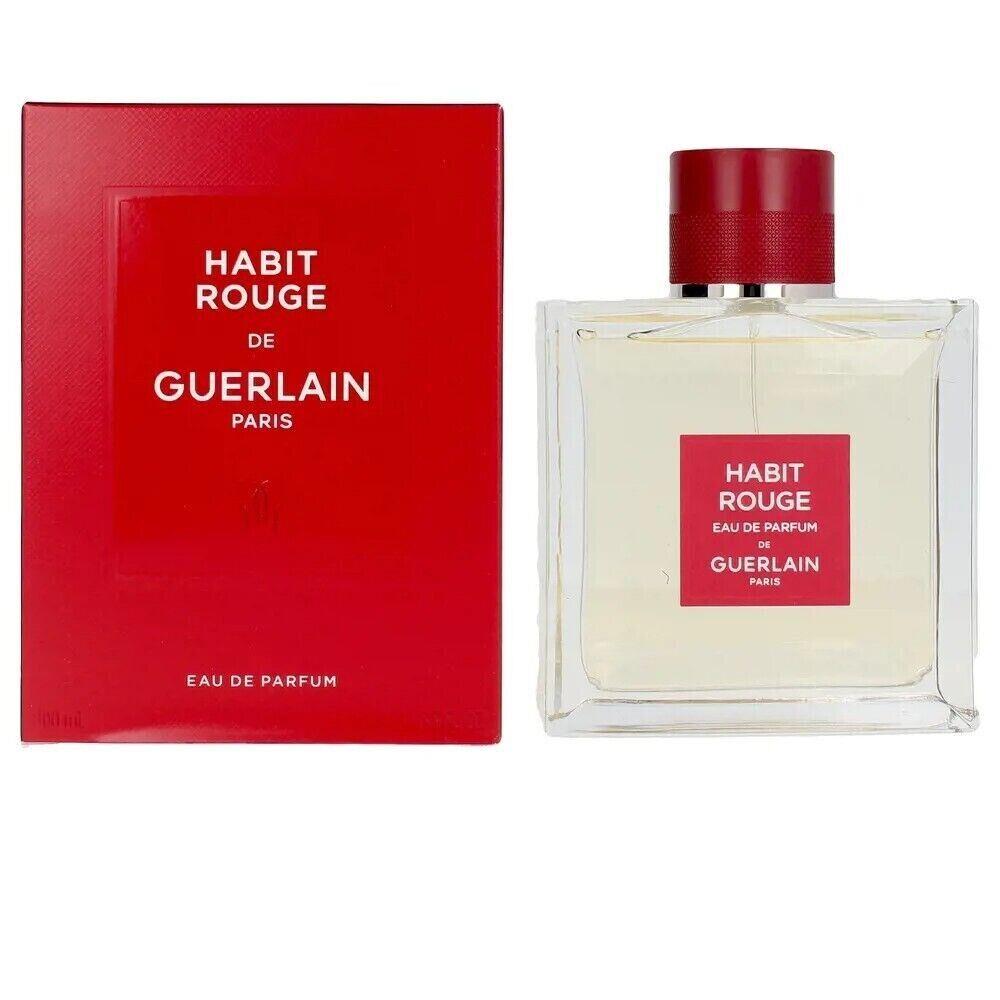 Habit Rouge by Guerlain Eau De Parfum Spray 3.4 oz For Men Box