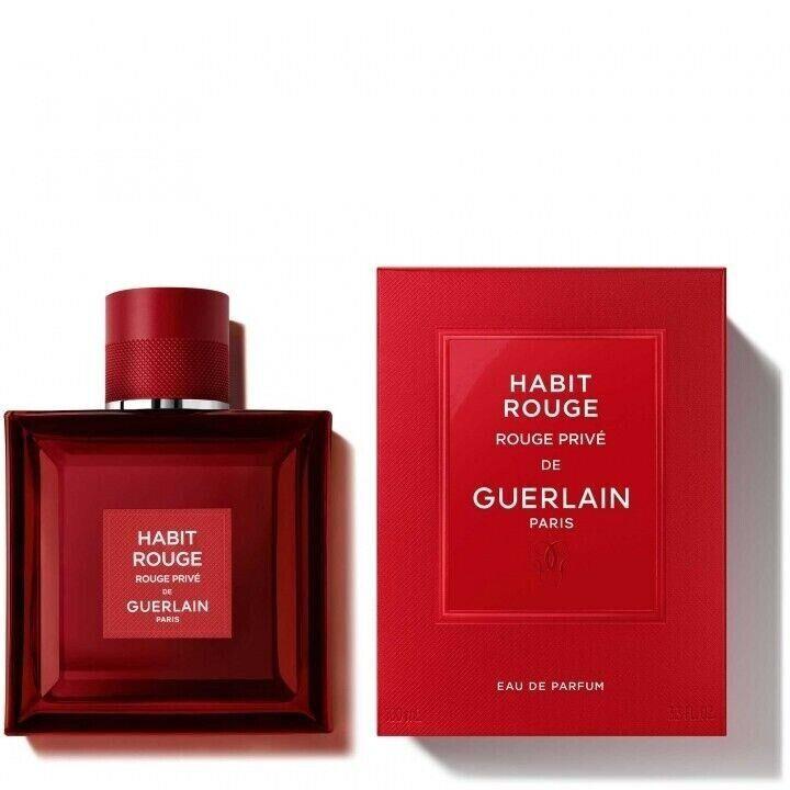 Habit Rouge Rouge Prive De Guerlain Eau De Parfum Spray 3.3 Oz For Men