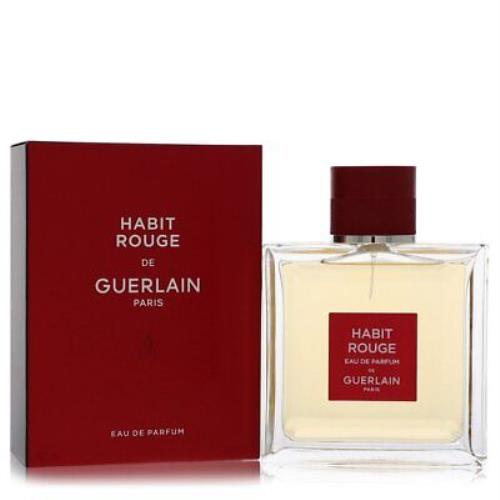 Habit Rouge by Guerlain Eau De Parfum Spray 3.4 oz For Men