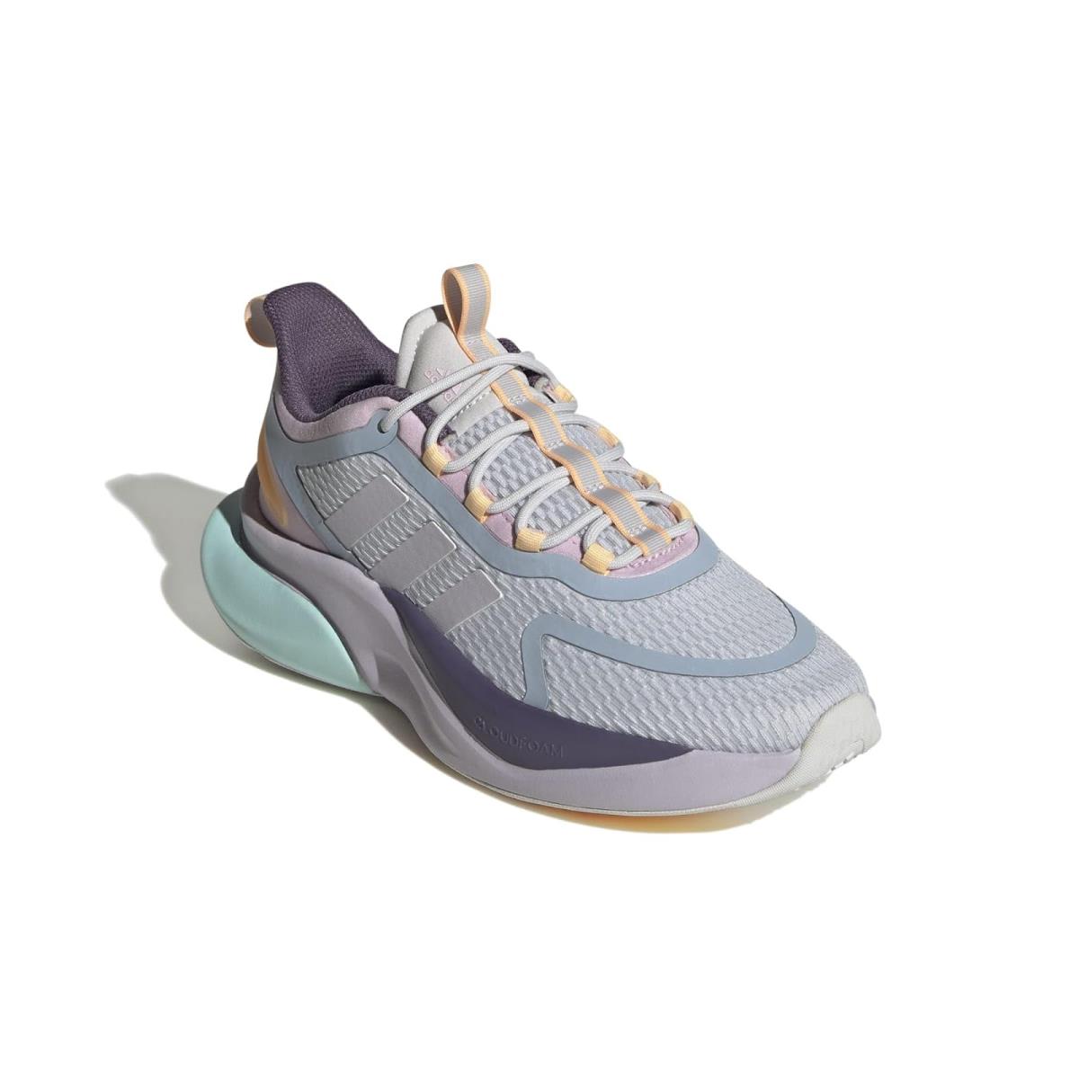 Woman`s Sneakers Athletic Shoes Adidas Running Alphabounce+ Dash Grey/Silver Dawn/Semi Flash Aqua