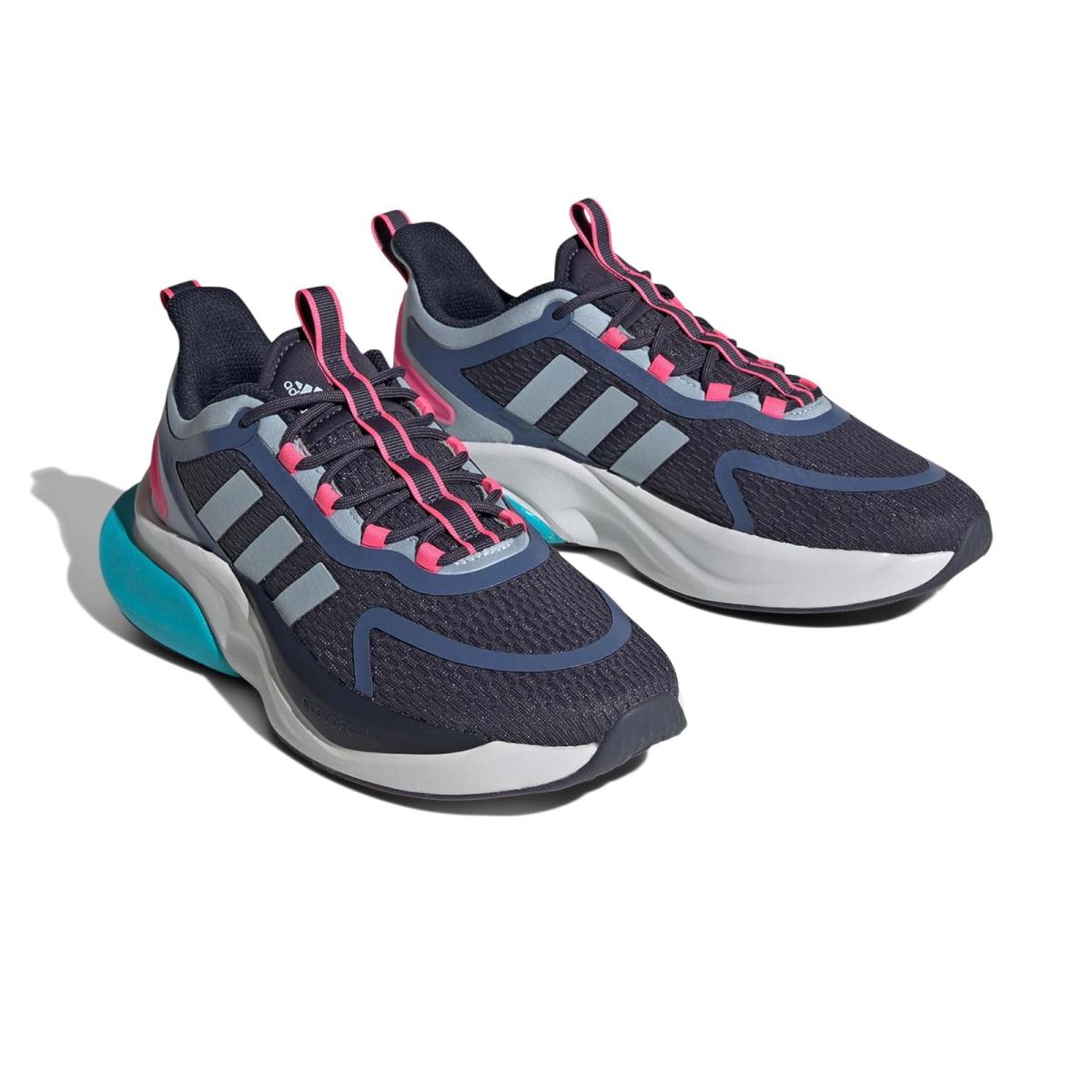 Woman`s Sneakers Athletic Shoes Adidas Running Alphabounce+ Shadow Navy/Wonder Blue/Lucid Cyan