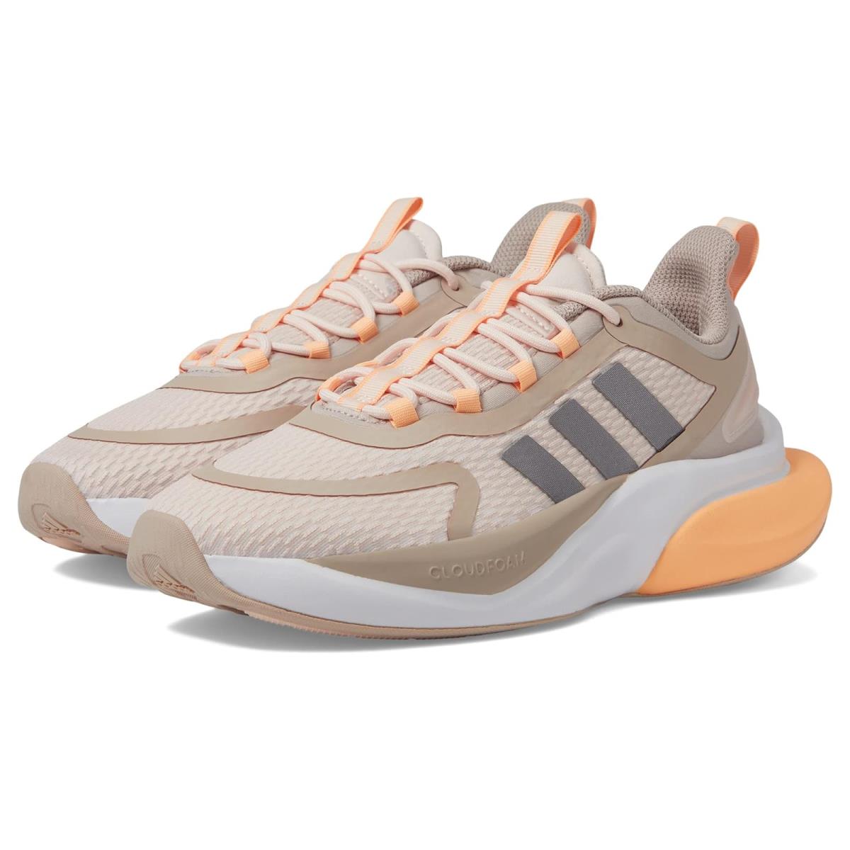 Woman`s Sneakers Athletic Shoes Adidas Running Alphabounce+ Wonder Quartz/Taupe Metallic