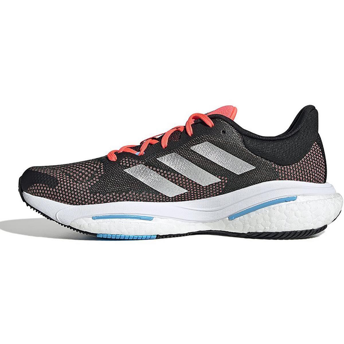 Adidas Mens Solar Glide 5 M Fitness Running Training Shoes Sneakers Bhfo 3828 - Carbon Silver/Silver Metallic