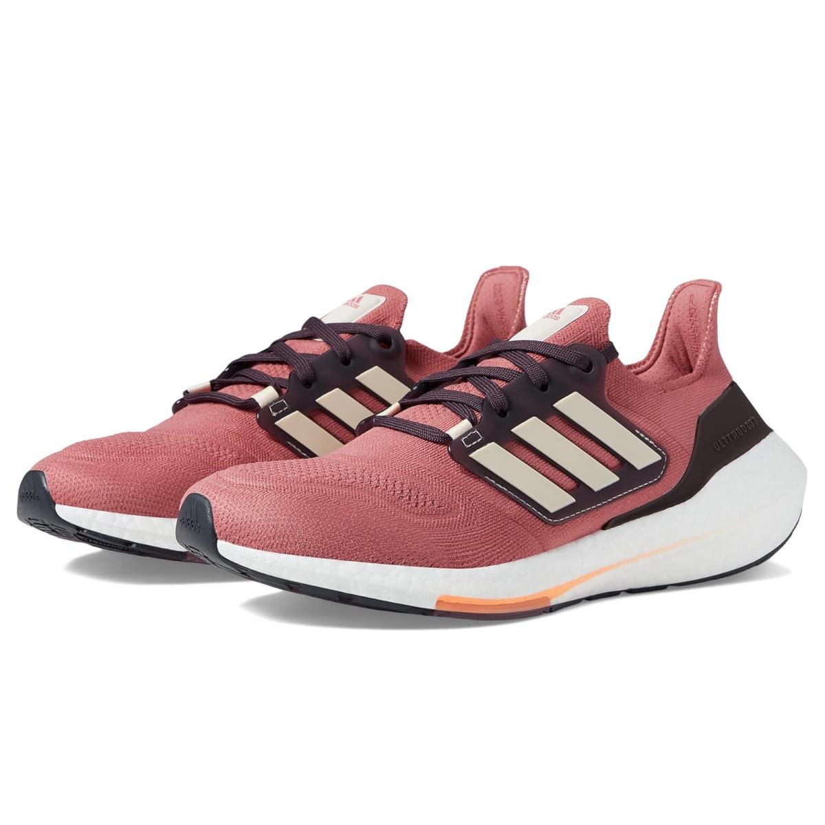 Woman`s Sneakers Athletic Shoes Adidas Running Ultraboost 22 - Alumina/Beam Orange/Black