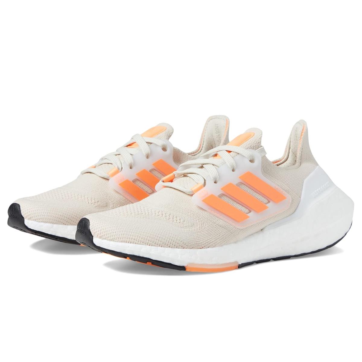 Woman`s Sneakers Athletic Shoes Adidas Running Ultraboost 22 Alumina/Beam Orange/Black