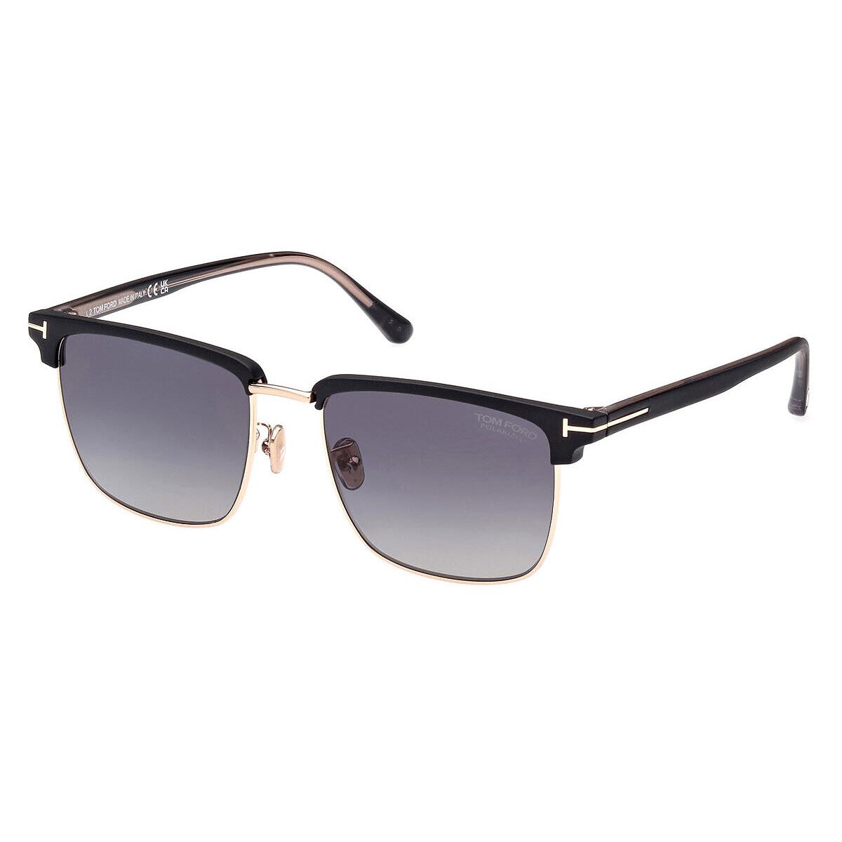 Tom Ford FT0997-H Hudson-02 Sunglasses Men Square 55mm